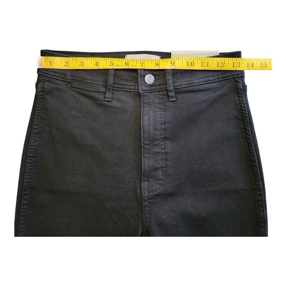 NWT Everlane The Way-High Skinny Jean Black Size 27 Grunge Organic Stretch Denim - Picture 4 of 10